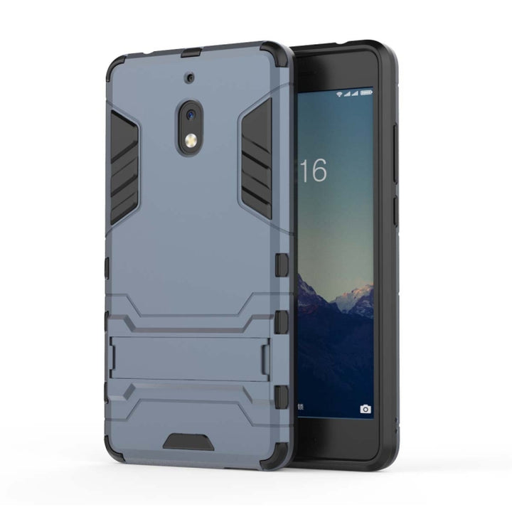 Shockproof PC + TPU Case for Nokia 2.1, with Holder, For Nokia 2.1