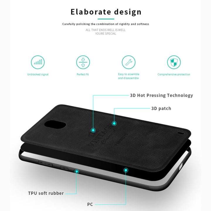 PINWUYO Shockproof Waterproof Full Coverage PC + TPU + Skin Protective Case for Nokia 1 Plus, For Nokia 1 Plus