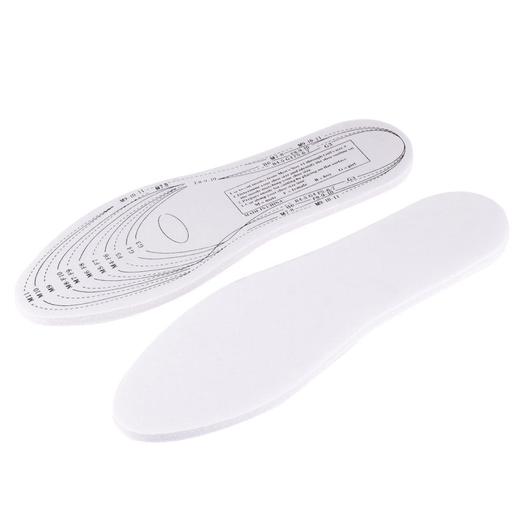 1 Pair Unisex Tailorable Comfortable Memory Foam Insole, Size: 28.7 x 9.4 x 0.9 cm, US Size: 1.5-11