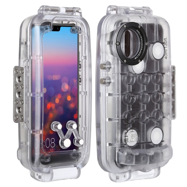 PULUZ 40m/130ft Waterproof Diving Case for Huawei P20 Pro, Photo Video Taking Underwater Housing Cover, For Huawei P20 Pro(T), For Huawei P20 Pro(W), For Huawei P20 Pro(B)