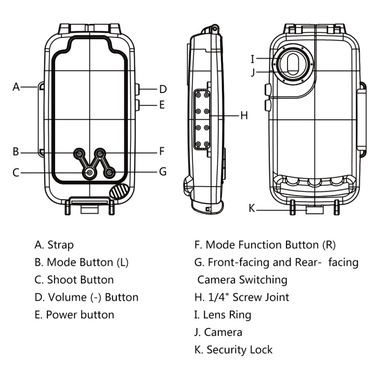 PULUZ 40m/130ft Waterproof Diving Case for Huawei P20 Pro, Photo Video Taking Underwater Housing Cover, For Huawei P20 Pro(T), For Huawei P20 Pro(W), For Huawei P20 Pro(B)