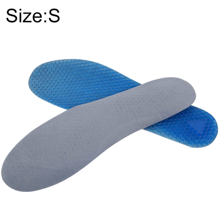 1 Pair Honeycomb Damping Flannel Soft Sport Shoes Insoles, Full Pads, Size: S / 35-40yards