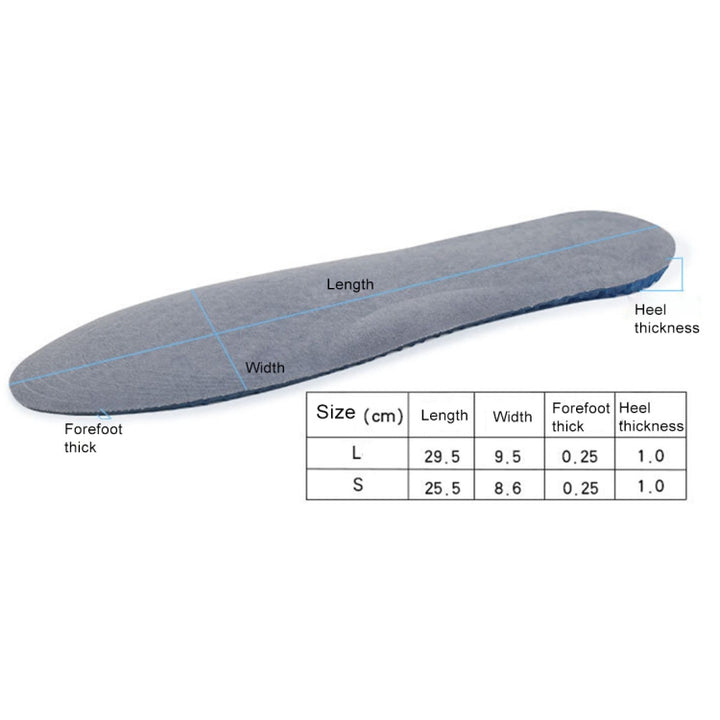 1 Pair Honeycomb Damping Flannel Soft Sport Shoes Insoles, Full Pads, Size: S / 35-40yards