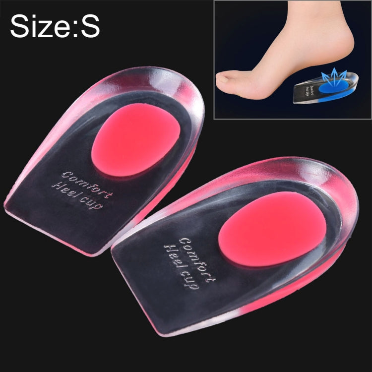 Women Silicone Gel Comfort Heel Cups Pads Half Pads, Size: S, 1 Pair, Blue, 1 Pair