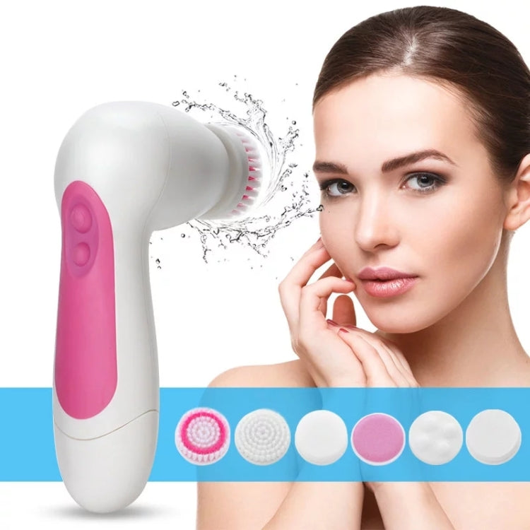 6 in 1 Waterproof Facial Cleansing Instrument (Size: 130 x 85 x 40mm), 6 in 1 135 x 80x 40mm