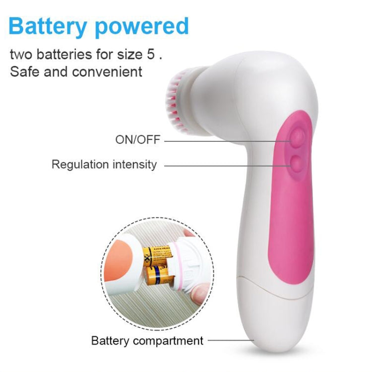 6 in 1 Waterproof Facial Cleansing Instrument (Size: 130 x 85 x 40mm), 6 in 1 135 x 80x 40mm