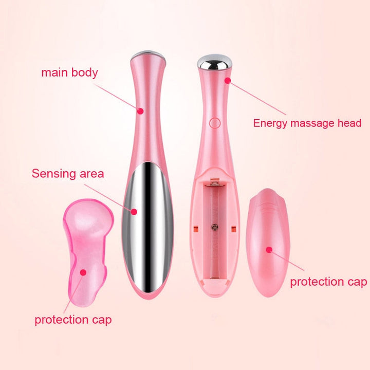 HYJ-825 Eye Care Massager Eyes Wrinkle Removing Pen Ion Vibration Beauty Eye Cream Cosmetic Instrument