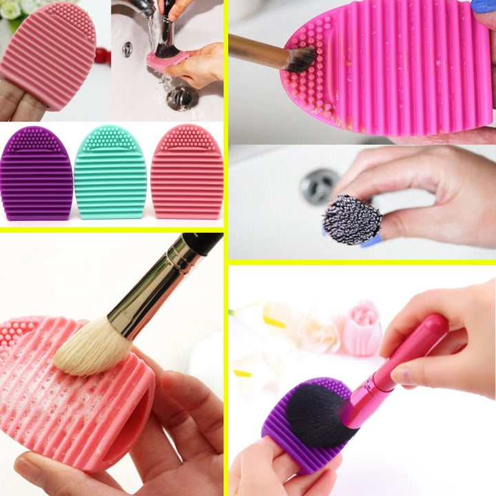 Silicone Cleaning Cosmetic Make Up Washing Brush Cleaner Scrubber Tool