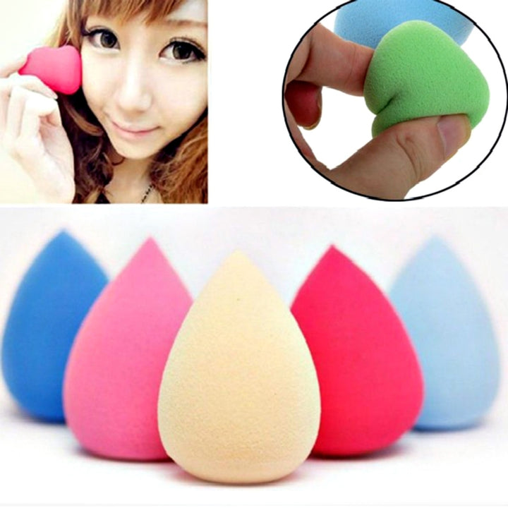 Great Beauty Facial Makeup Water-drop Sponge Blending Foundation Smooth Sponge Cleansing Cosmetic Cotton Pads, Random Color Delivery, S-HCB-1104B, S-HCB-1104F, S-HCB-1104L, S-HCB-1104M, S-HCB-1104W, S-HCB-1104Y