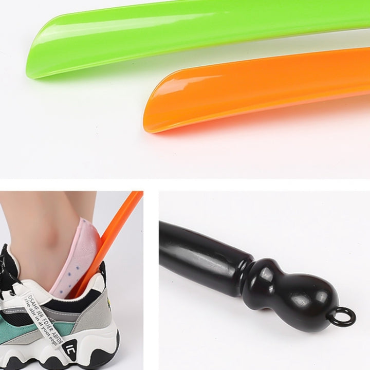 018 Plastic Handle Shoe Puller Elderly Pregnant Women Wear Shoes Assist Device, Color Random Delivery, Plastic Handle Shoe Puller