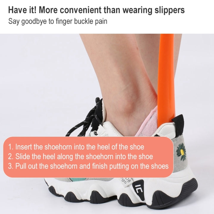 018 Plastic Handle Shoe Puller Elderly Pregnant Women Wear Shoes Assist Device, Color Random Delivery, Plastic Handle Shoe Puller