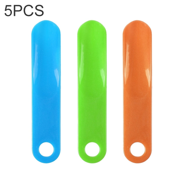 5 PCS 019 Plastic Shoehorn Household Shoes Auxiliary Shoe Puller, Specification: Vertical, Color Random Delivery, Vertical