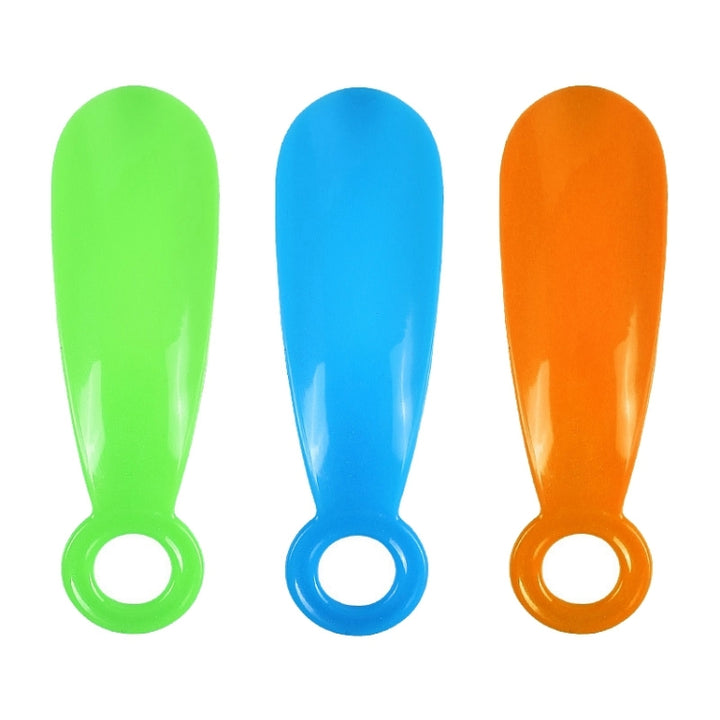 5 PCS 019 Plastic Shoehorn Household Shoes Auxiliary Shoe Puller, Specification: Circle, Color Random Delivery, Circle