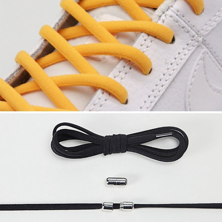 1 Pair Elastic Metal Buckle without Tying Shoelaces