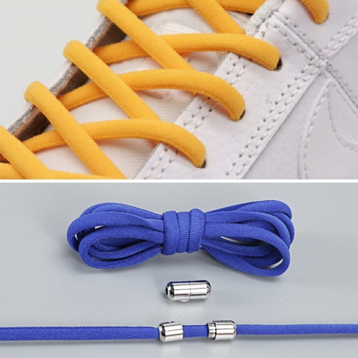 1 Pair Elastic Metal Buckle without Tying Shoelaces