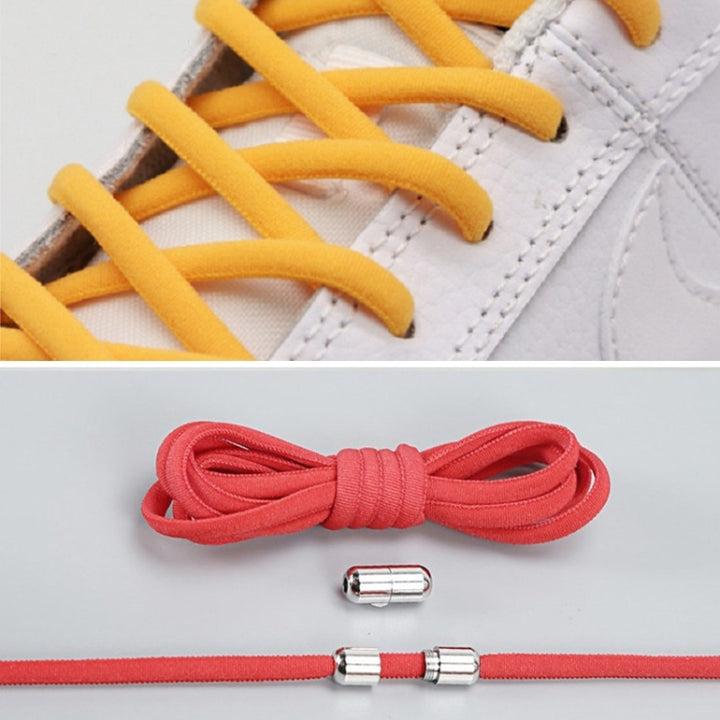 1 Pair Elastic Metal Buckle without Tying Shoelaces