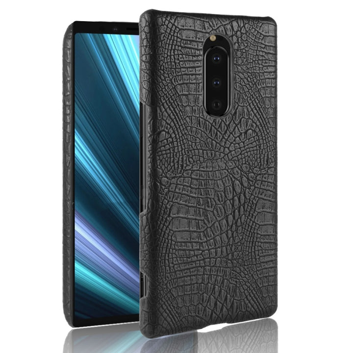 Shockproof Crocodile Texture PC + PU Case for Sony Xperia 1, Sony Xperia 1, For Sony Xperia 1