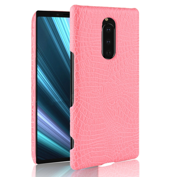 Shockproof Crocodile Texture PC + PU Case for Sony Xperia 1, Sony Xperia 1, For Sony Xperia 1