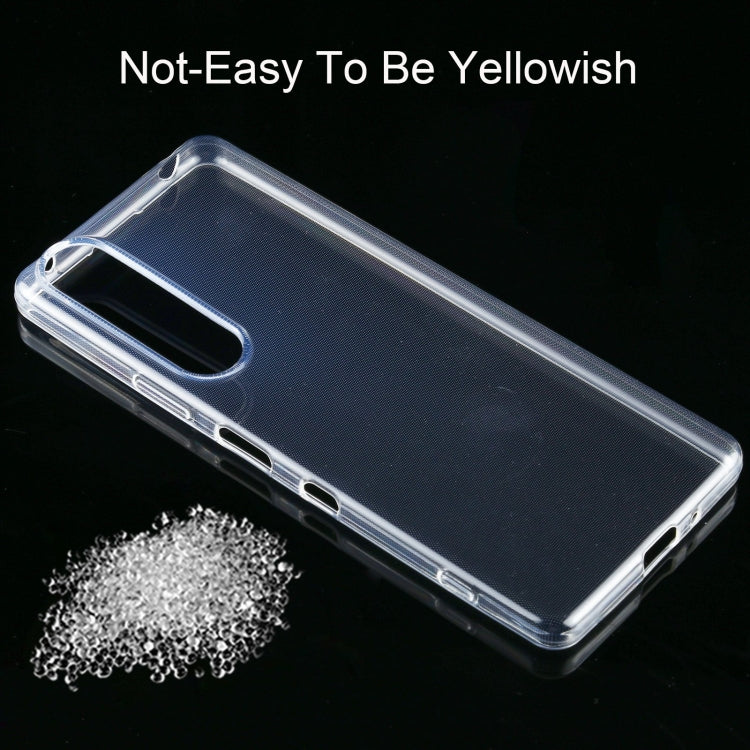 For Sony Xperia 1 III 0.75mm Ultra-thin Transparent TPU Soft Protective Case, For Sony Xperia 1 III