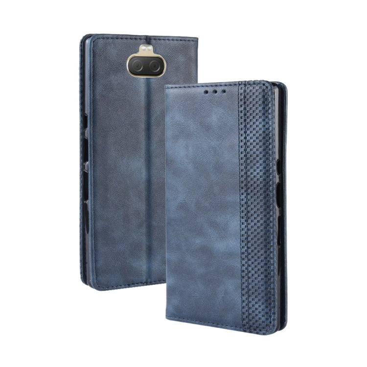 Magnetic Buckle Retro Texture Horizontal Flip Leather Case for Sony Xperia 10 Plus, with Holder & Card Slots & Wallet, Sony Xperia 10 Plus