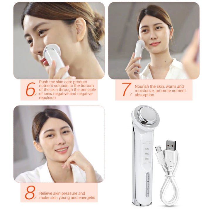 KD9960 Ion Beauty Introduction Instrument Face Cleansing Massager Skin Rejuvenation Thermostat Deep Clean Acne Therapy