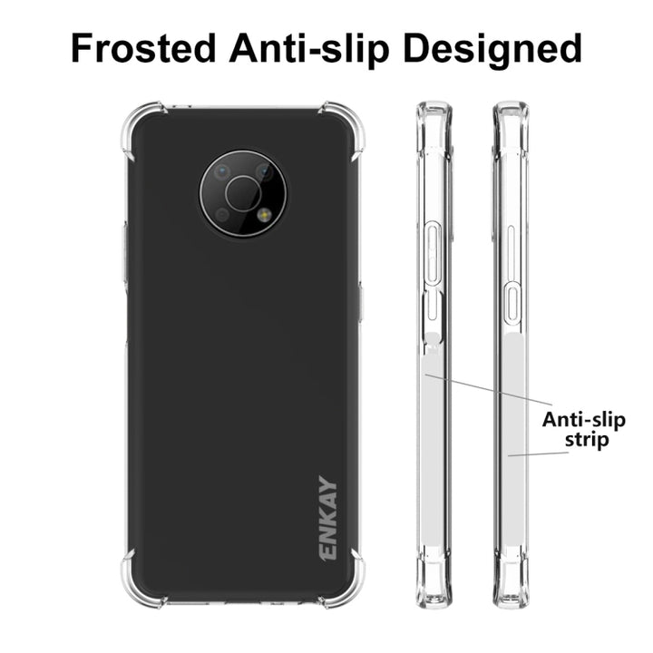 ENKAY For Nokia G300 5G Transparent TPU Shockproof Case, For Nokia G300 5G