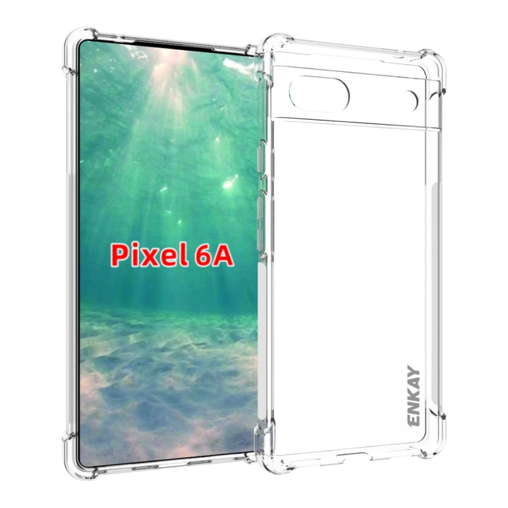 For Google Pixel 6A ENKAY Transparent TPU Shockproof Case, For Google Pixel 6A