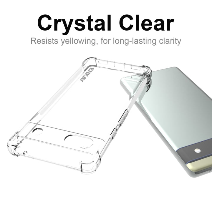 For Google Pixel 6A ENKAY Transparent TPU Shockproof Case, For Google Pixel 6A