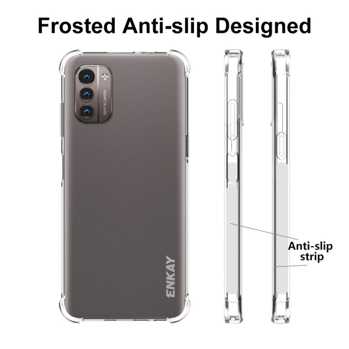 For Nokia G21 / G11 ENKAY Clear TPU Shockproof Phone Case, For Nokia G21 / G11