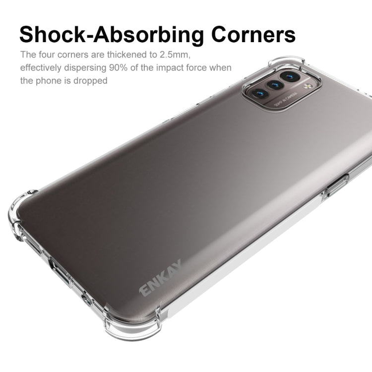 For Nokia G21 / G11 ENKAY Clear TPU Shockproof Phone Case, For Nokia G21 / G11