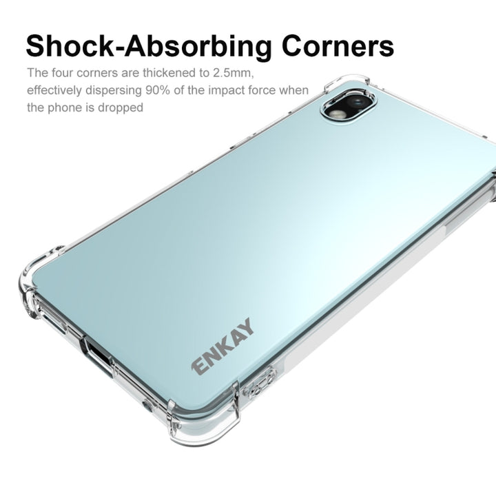 For Sony Xperia Ace III ENKAY Clear TPU Shockproof Phone Case, For Sony Xperia Ace III