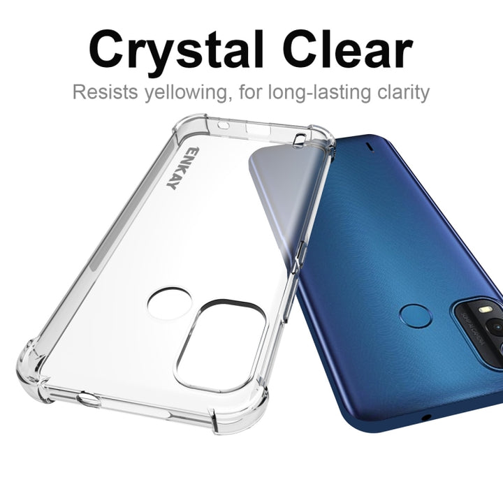 For Nokia G11 Plus ENKAY Clear TPU Shockproof Phone Case, For Nokia G11 Plus