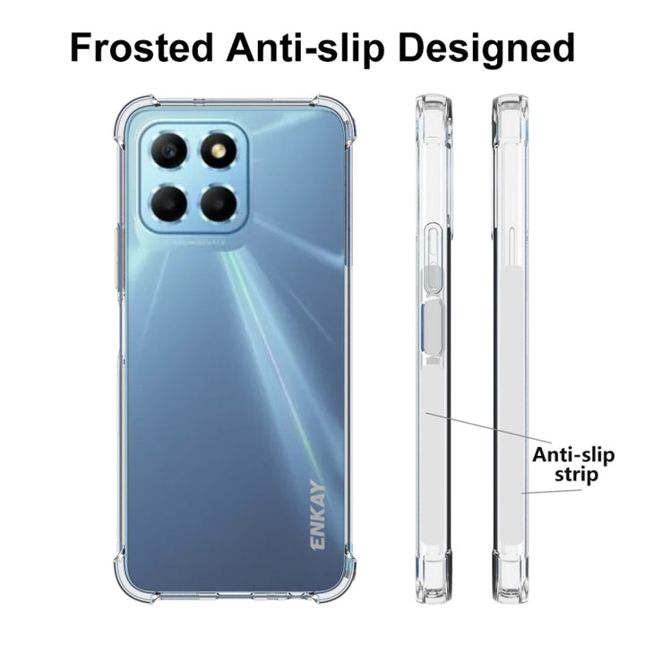 For Honor X8 5G ENKAY Clear TPU Shockproof Phone Case, For Honor X8 5G