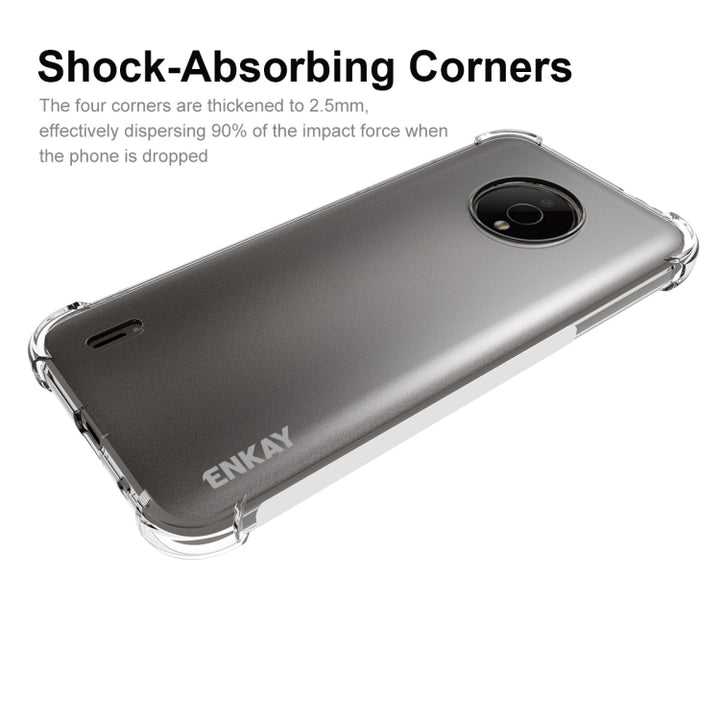 For Nokia C200 NKAY Clear TPU Shockproof Phone Case, For Nokia C200