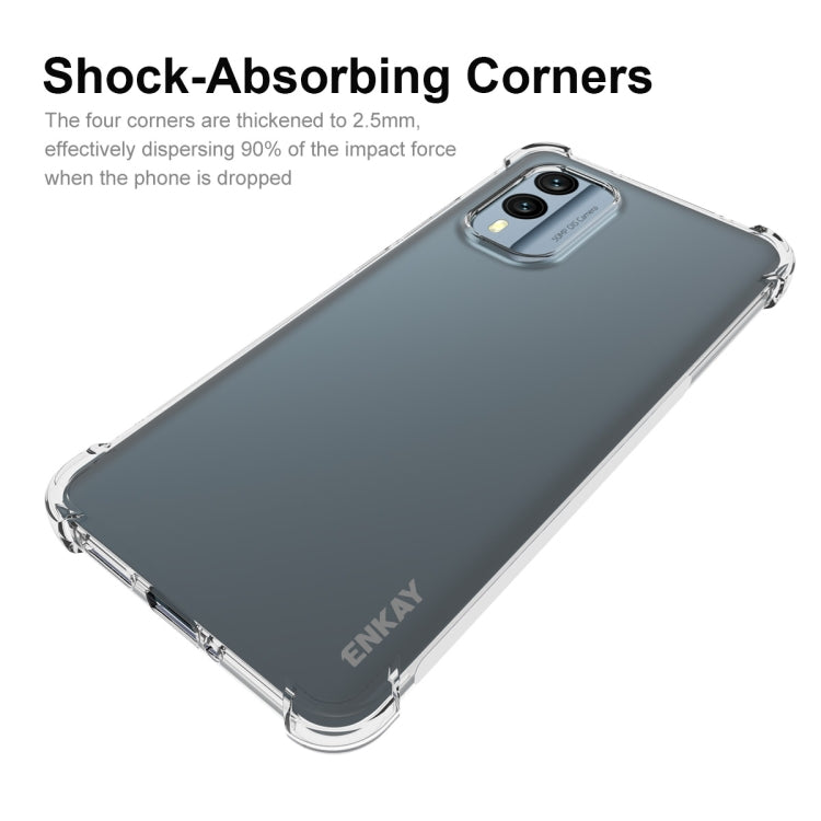 For Nokia X30 5G ENKAY Hat-Prince Clear TPU Shockproof Phone Case, For Nokia X30 5G