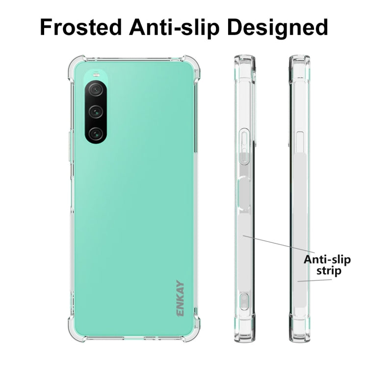 For Sony Xperia 10 V ENKAY Hat-Prince Clear TPU Shockproof Phone Case, For Sony Xperia 10 V