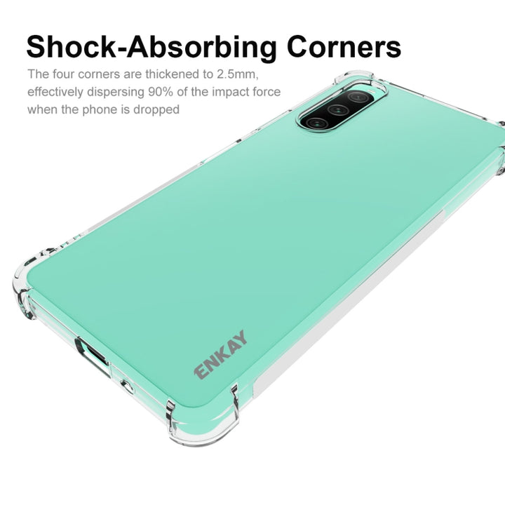 For Sony Xperia 10 V ENKAY Hat-Prince Clear TPU Shockproof Phone Case, For Sony Xperia 10 V