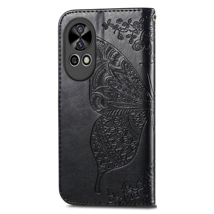 Butterfly Love Flower Embossed Leather Phone Case, For Huawei  Nova 12 Pro, For Huawei Nova 12, For Huawei  Mate 60, For Huawei  Mate 60 Pro