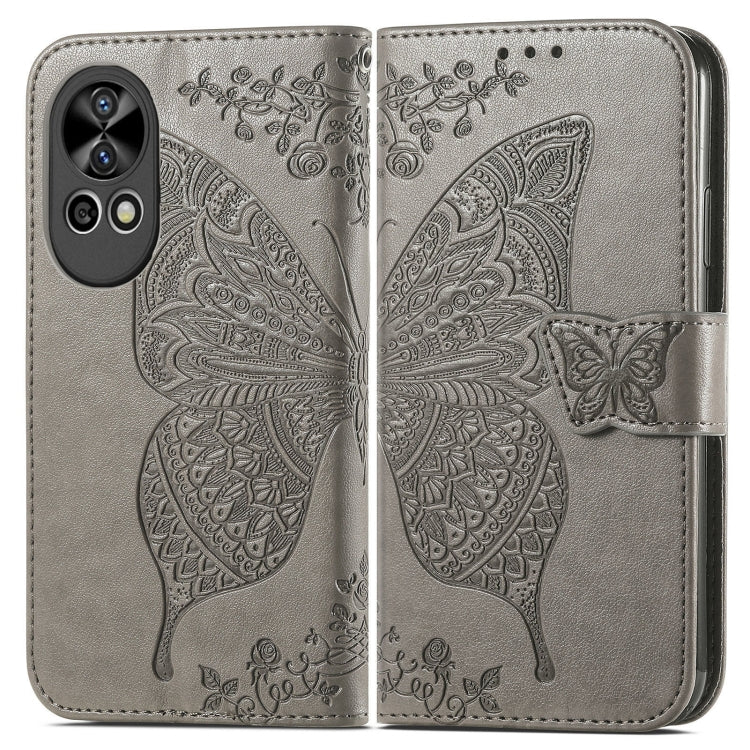 Butterfly Love Flower Embossed Leather Phone Case, For Huawei  Nova 12 Pro, For Huawei Nova 12, For Huawei  Mate 60, For Huawei  Mate 60 Pro