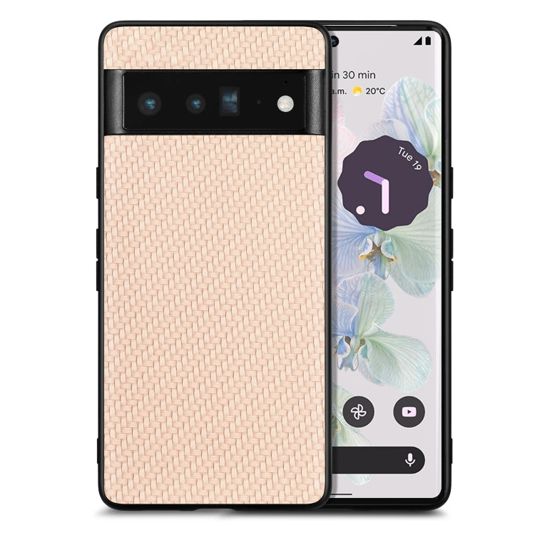 Carbon Fiber Texture Leather Back Cover Phone Case, For Google Pixel 7A, For Google Pixel 6 Pro, For Google Pixel 6, For Google Pixel 6A