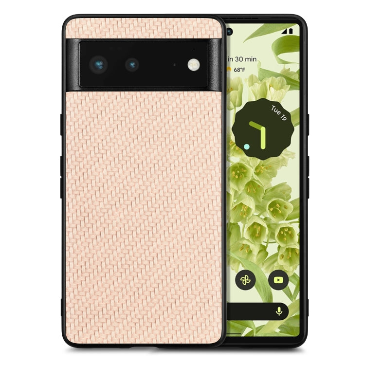 Carbon Fiber Texture Leather Back Cover Phone Case, For Google Pixel 7A, For Google Pixel 6 Pro, For Google Pixel 6, For Google Pixel 6A