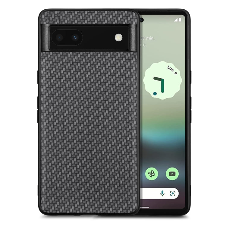 Carbon Fiber Texture Leather Back Cover Phone Case, For Google Pixel 7A, For Google Pixel 6 Pro, For Google Pixel 6, For Google Pixel 6A