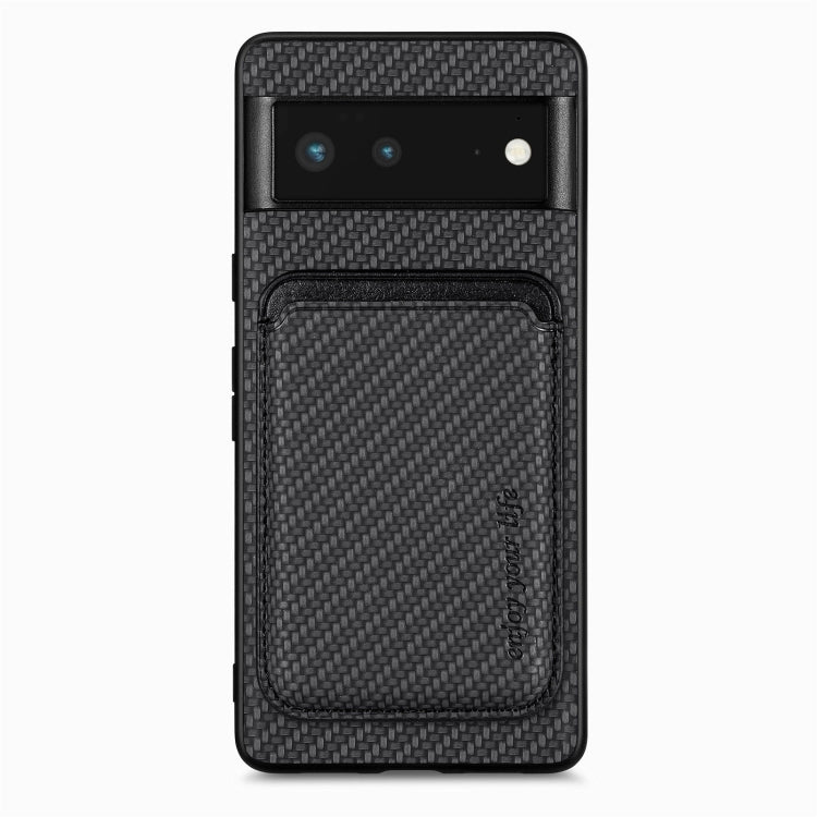 Carbon Fiber Leather Card Magsafe Phone Case, For Google Pixel 7 Pro, For Google Pixel 7, For Google Pixel 6