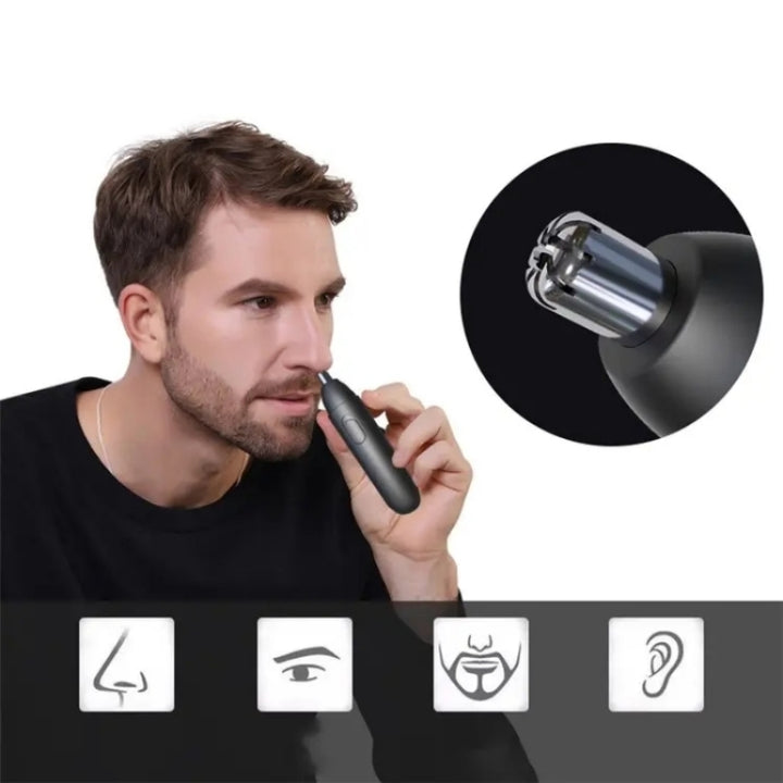 GT-2220A Portable Electric USB Rechargeable Nose Hair Trimmer