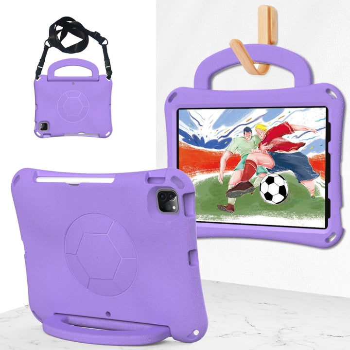 Handle Football Shaped EVA Shockproof Tablet Case, For iPad Air 11 2025 / 2024, For iPad Pro 11 2024, For iPad Pro 11 2018/2020/2021/2022