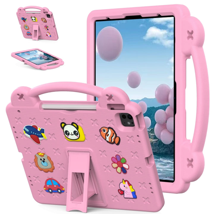 Handle Kickstand Children EVA Shockproof Tablet Case, For iPad Air 11 2025 / 2024, For iPad Air 13 2025 / 2024, For iPad Pro 13 2024, For  iPad Pro 11 2024, For iPad Pro 12.9 2022 / 2021