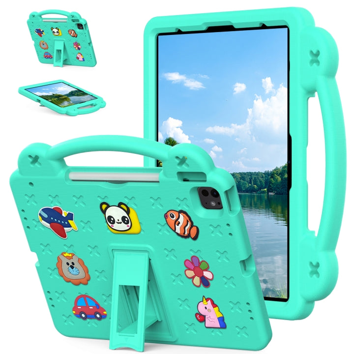 Handle Kickstand Children EVA Shockproof Tablet Case, For iPad Air 11 2025 / 2024, For iPad Air 13 2025 / 2024, For iPad Pro 13 2024, For  iPad Pro 11 2024, For iPad Pro 12.9 2022 / 2021