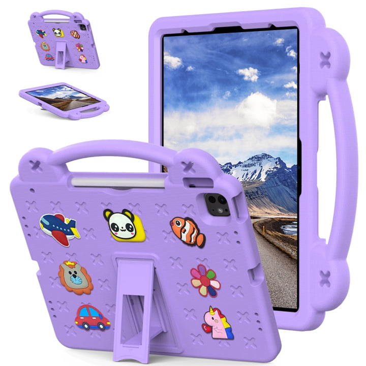 Handle Kickstand Children EVA Shockproof Tablet Case, For iPad Air 11 2025 / 2024, For iPad Air 13 2025 / 2024, For iPad Pro 13 2024, For  iPad Pro 11 2024, For iPad Pro 12.9 2022 / 2021