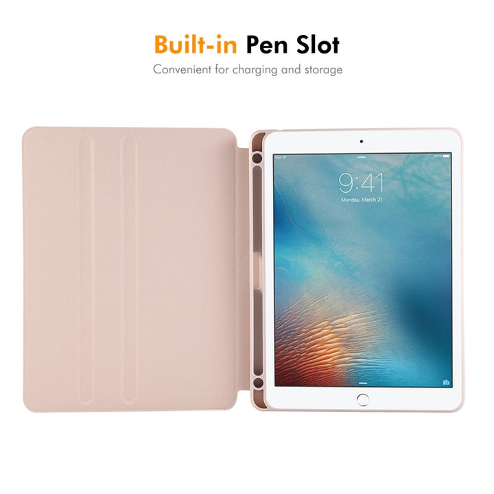 ENKAY 360 Rotation TPU Leather Smart Tablet Case with Pen Slot, For iPad Air / Air 2 / 9.7 2017 / 2018