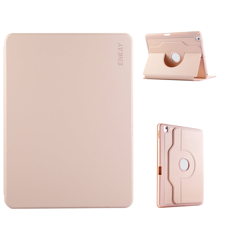 ENKAY 360 Rotation TPU Leather Smart Tablet Case with Pen Slot, For iPad Air 11 2024 / 2025 / Air 10.9 2022, For iPad Pro 12.9 2022/ Air 13 2025 / 2024, For iPad Pro 13 2024, For iPad Pro 11 2024, For iPad Pro 11 2022 / 2021 / 2020